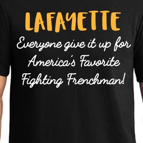 Hamilton Lafayette America's Favorite Frenchman Pajama Set