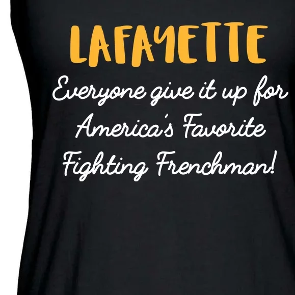 Hamilton Lafayette America's Favorite Frenchman Ladies Essential Flowy Tank