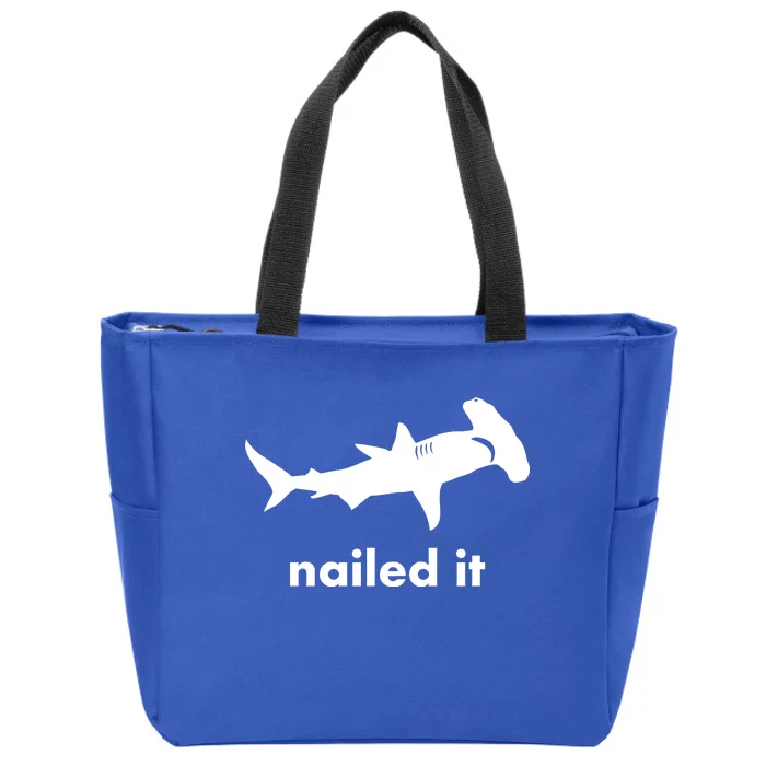 Hammerhead Nailed It Funny Zip Tote Bag