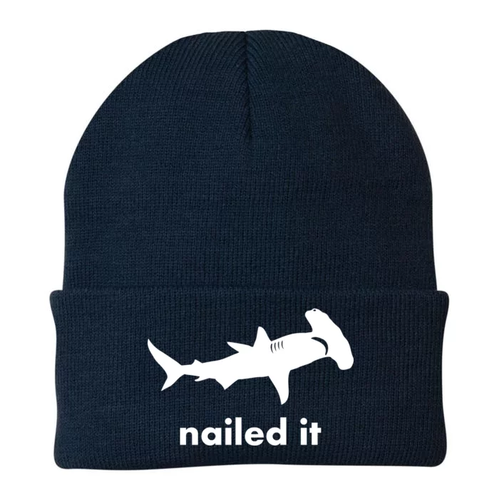 Hammerhead Nailed It Funny Knit Cap Winter Beanie