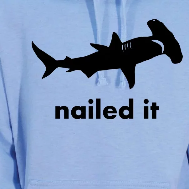 Hammerhead Nailed It Funny Unisex Surf Hoodie