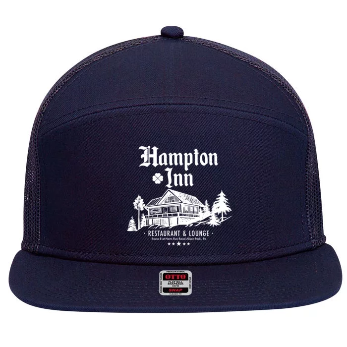 Hampton Inn Restaurant And Lounge Hotel Lodge 7 Panel Mesh Trucker Snapback Hat