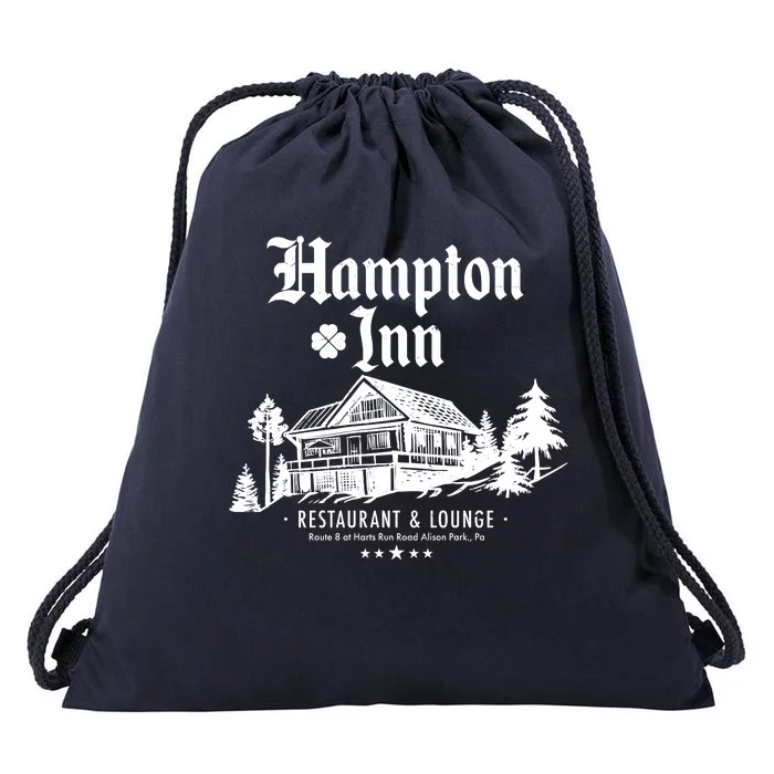 Hampton Inn Restaurant And Lounge Hotel Lodge Drawstring Bag