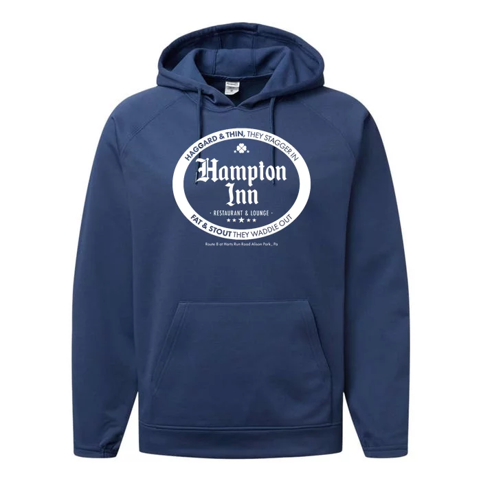 Hampton Inn Restaurant And Lounge Logo Performance Fleece Hoodie