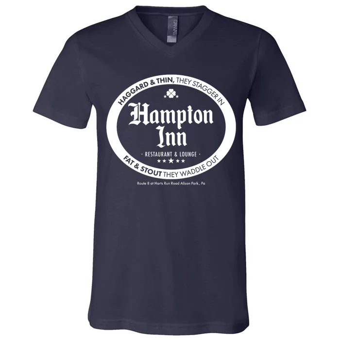 Hampton Inn Restaurant And Lounge Logo V-Neck T-Shirt