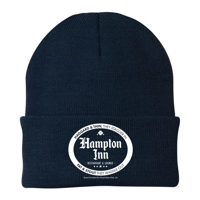 Hampton Inn Restaurant And Lounge Logo Knit Cap Winter Beanie