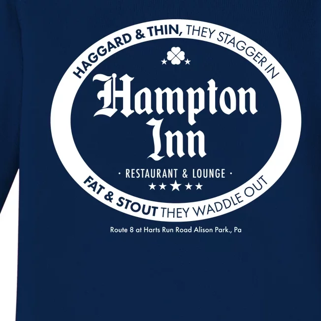 Hampton Inn Restaurant And Lounge Logo Baby Long Sleeve Bodysuit