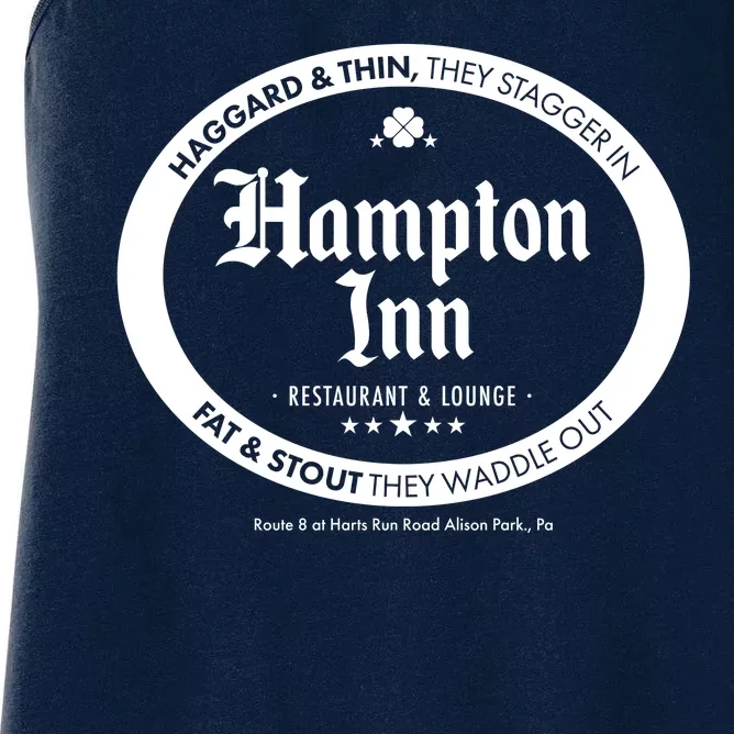 Hampton Inn Restaurant And Lounge Logo Women's Racerback Tank