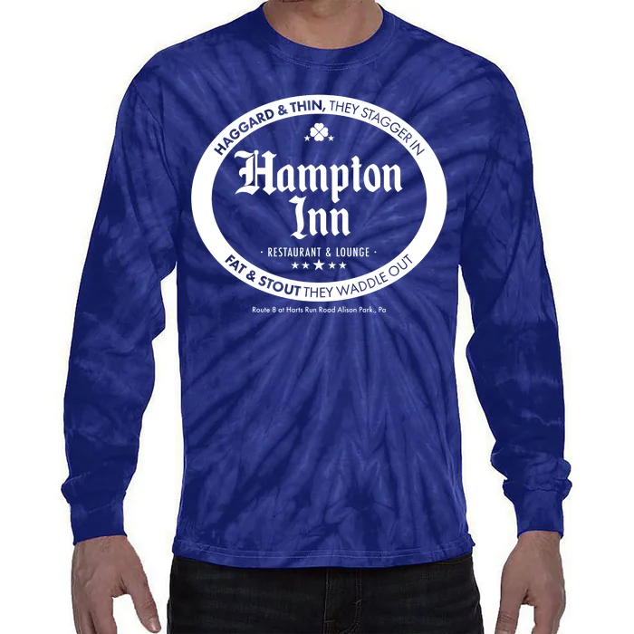 Hampton Inn Restaurant And Lounge Logo Tie-Dye Long Sleeve Shirt