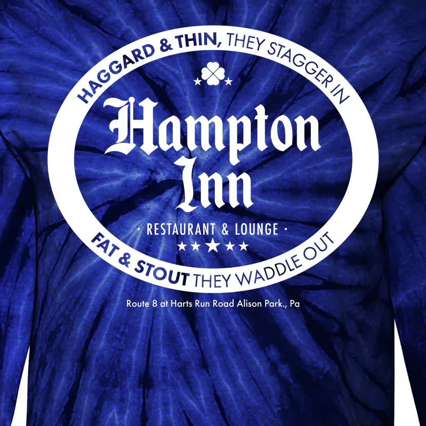 Hampton Inn Restaurant And Lounge Logo Tie-Dye Long Sleeve Shirt