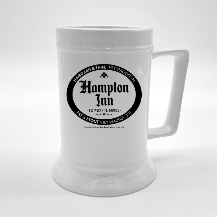 Hampton Inn Restaurant And Lounge Logo Front & Back Beer Stein