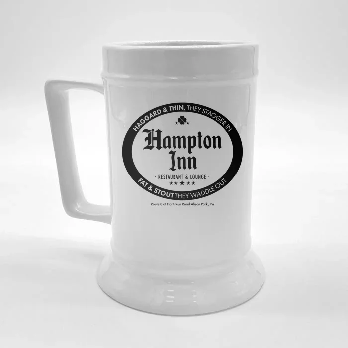 Hampton Inn Restaurant And Lounge Logo Front & Back Beer Stein