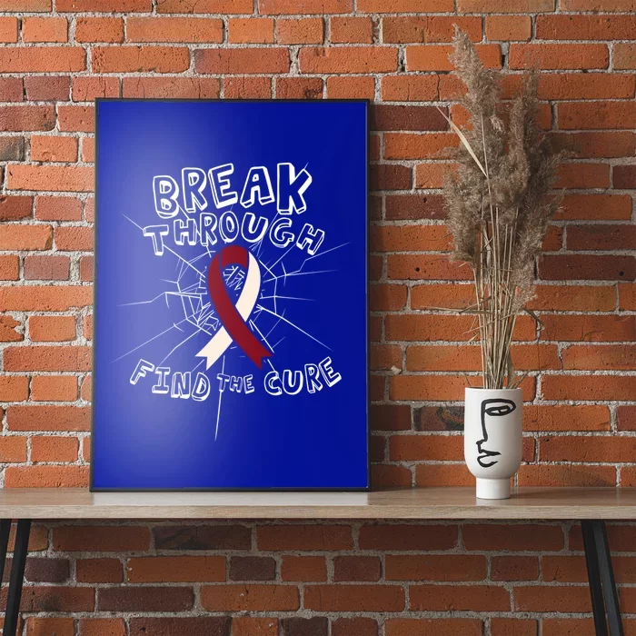 Head And Neck Awareness Sweater Find A Cure Gift Poster