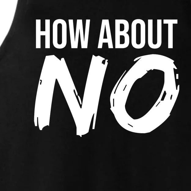 How About No Funny Ladies Tri-Blend Wicking Tank