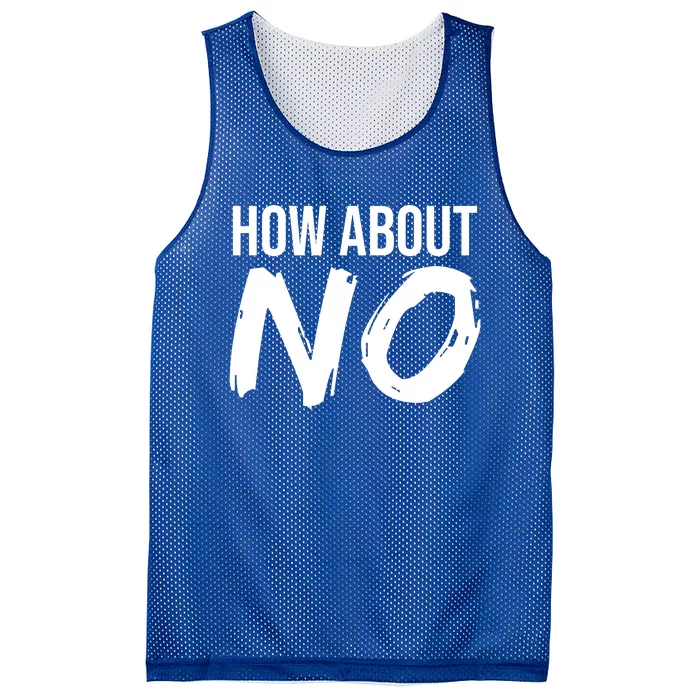 How About No Funny Mesh Reversible Basketball Jersey Tank