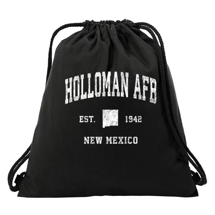 Holloman Afb New Mexico Nm Vintage Athletic Sports Drawstring Bag