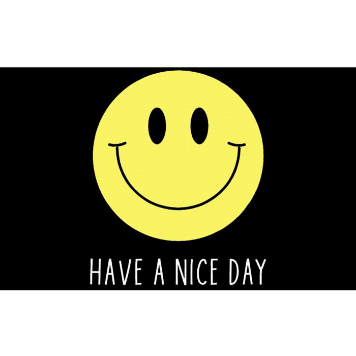 Have A Nice Day Funny Yellow Smile Face Smiling Face Bumper Sticker