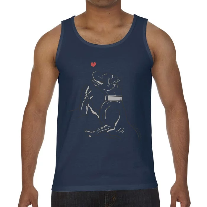 Hand Draw Pitbull Comfort Colors® Tank Top