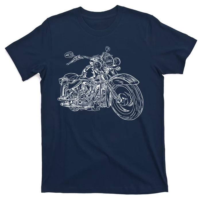 Hand Drawn Motorcycle T-Shirt