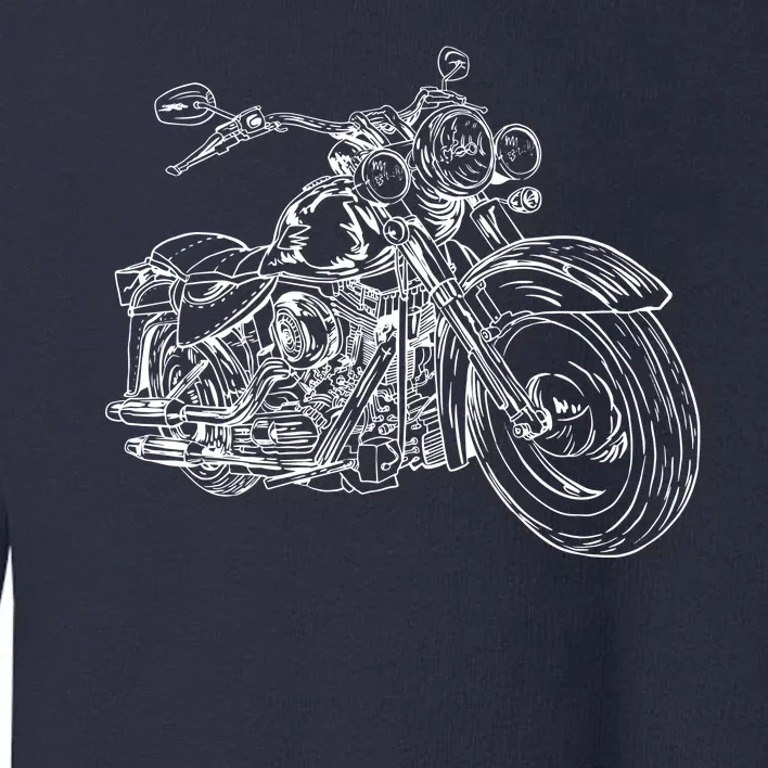 Hand Drawn Motorcycle Toddler Sweatshirt