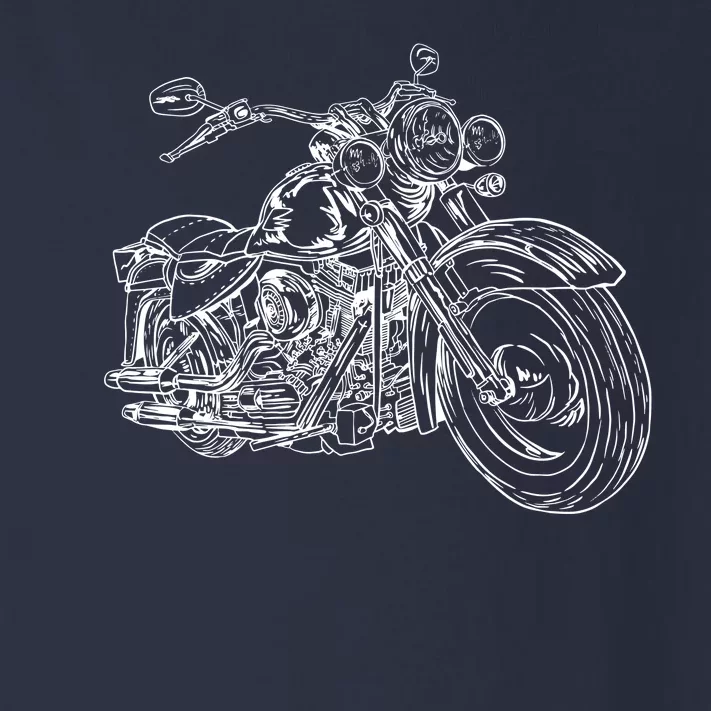 Hand Drawn Motorcycle Toddler Long Sleeve Shirt