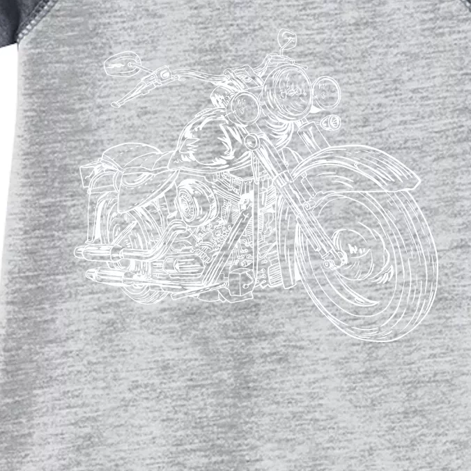 Hand Drawn Motorcycle Infant Baby Jersey Bodysuit