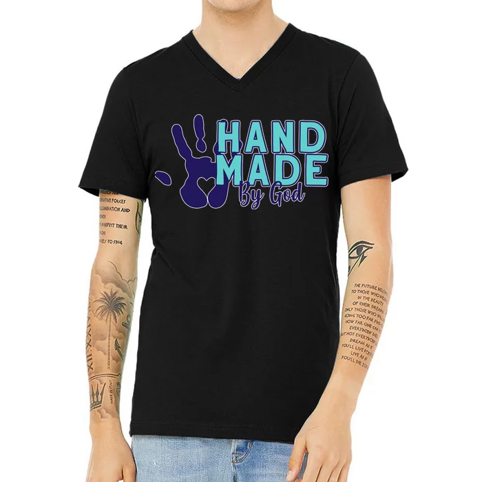 Hand Made God V-Neck T-Shirt