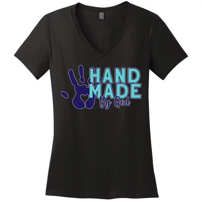 Hand Made God Women's V-Neck T-Shirt