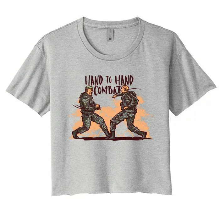 Hand To Hand Combat Army Women's Crop Top Tee