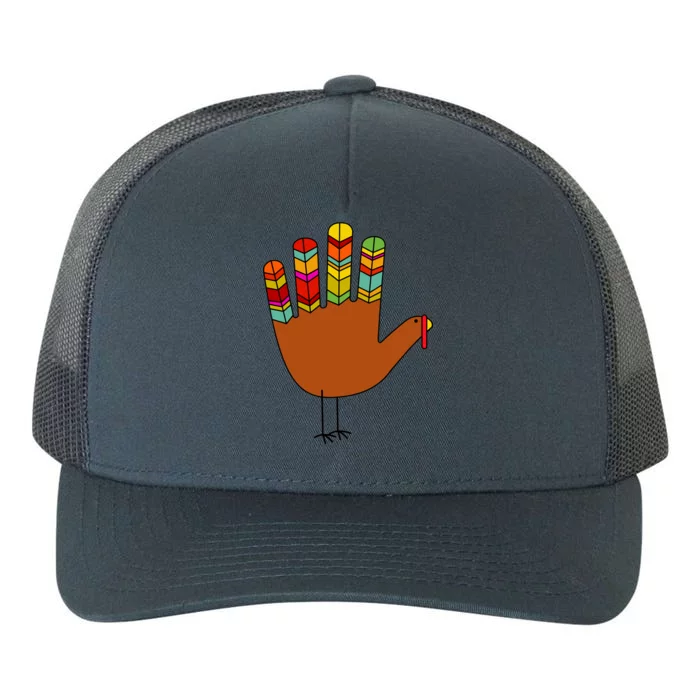 Hand Turkey Thanksgiving Day Yupoong Adult 5-Panel Trucker Hat