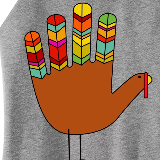 Hand Turkey Thanksgiving Day Women’s Perfect Tri Rocker Tank