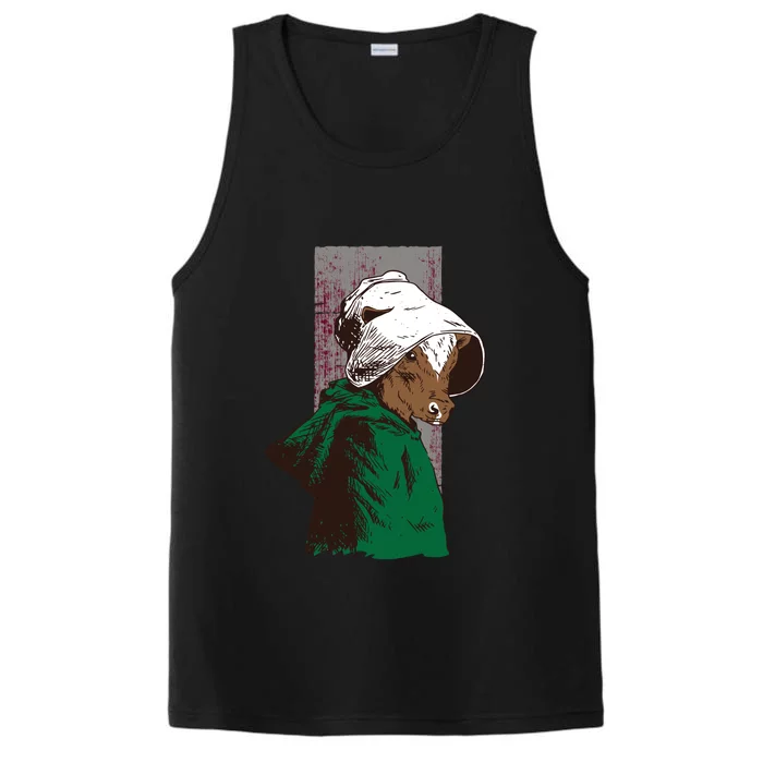 Handmaid Cow Parody Performance Tank