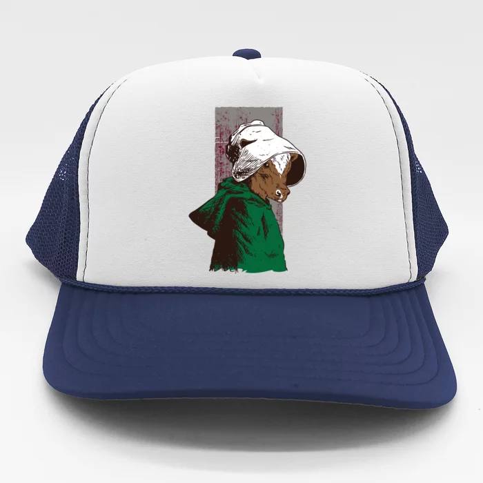 Handmaid Cow Parody Trucker Hat