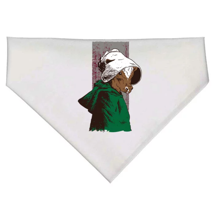 Handmaid Cow Parody USA-Made Doggie Bandana