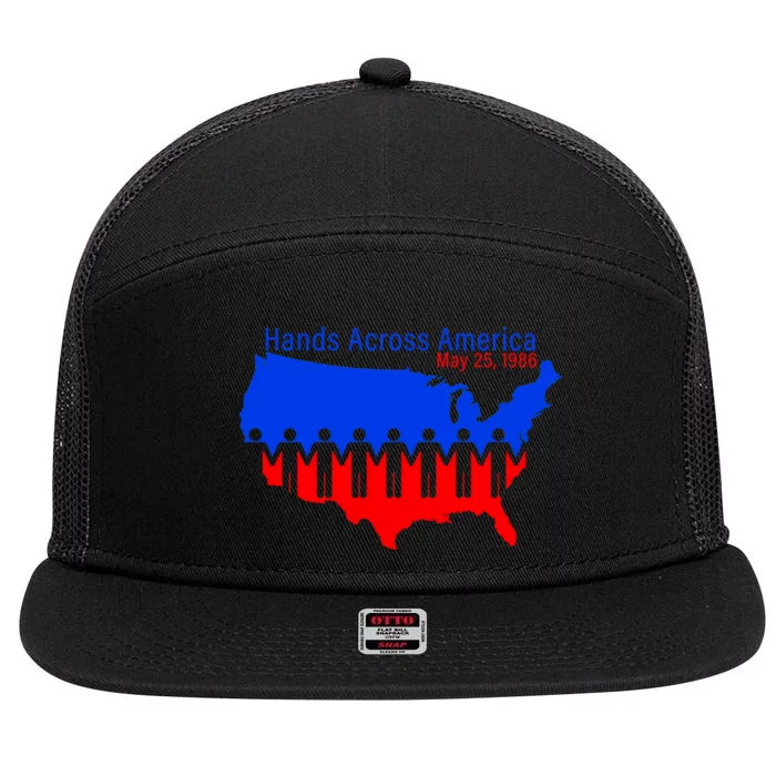 Hands Across America 7 Panel Mesh Trucker Snapback Hat