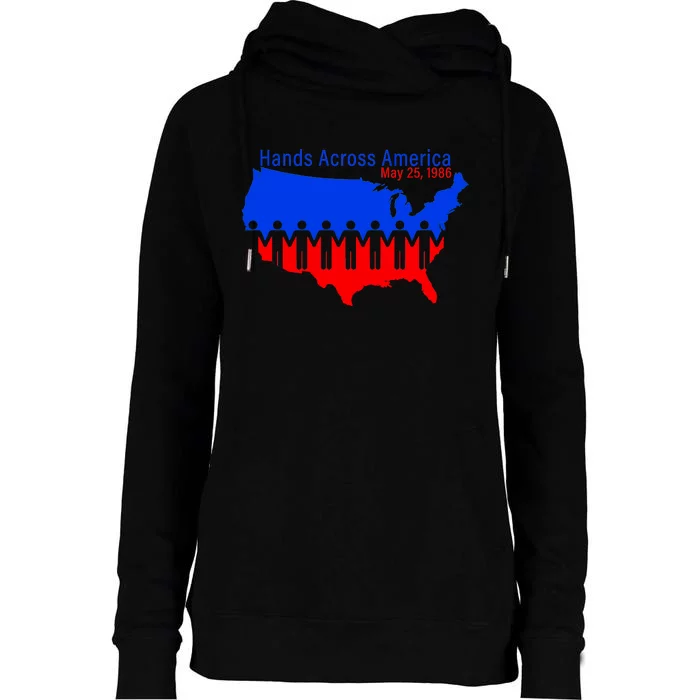 Hands Across America Womens Funnel Neck Pullover Hood