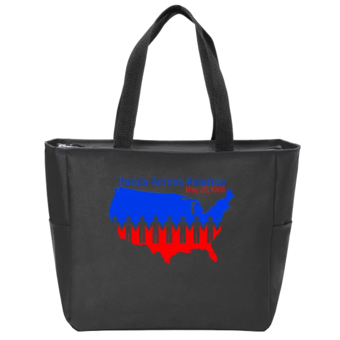 Hands Across America Zip Tote Bag