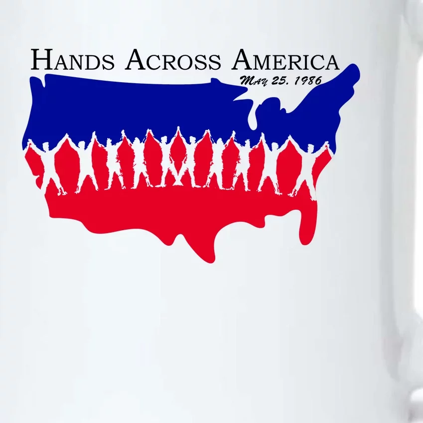 Hands Across America Stand Together Black Color Changing Mug