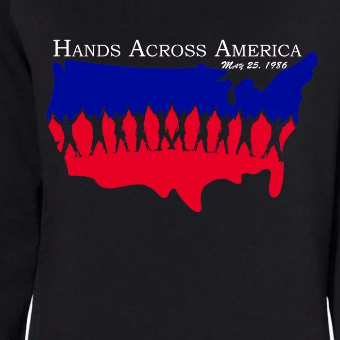 Hands Across America Stand Together Womens California Wash Sweatshirt