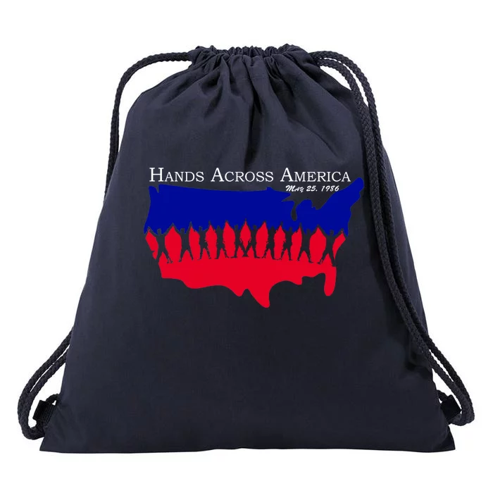 Hands Across America Stand Together Drawstring Bag