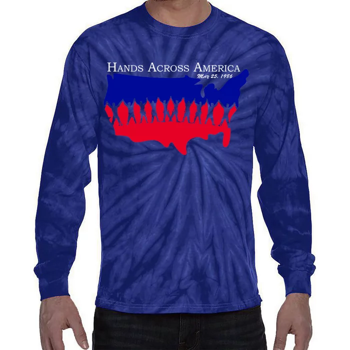 Hands Across America Stand Together Tie-Dye Long Sleeve Shirt