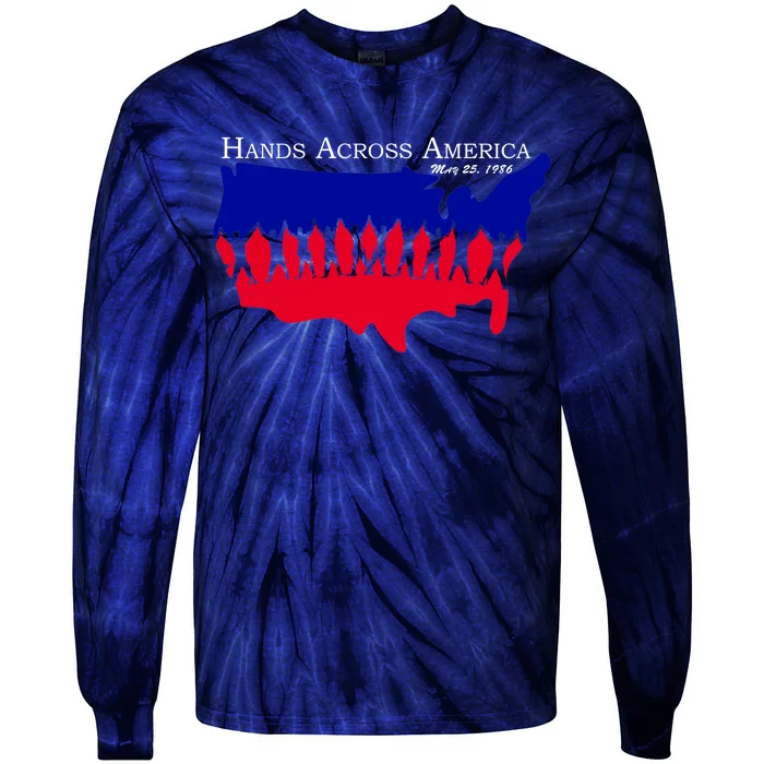 Hands Across America Stand Together Tie-Dye Long Sleeve Shirt