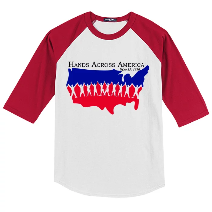 Hands Across America Stand Together Kids Colorblock Raglan Jersey