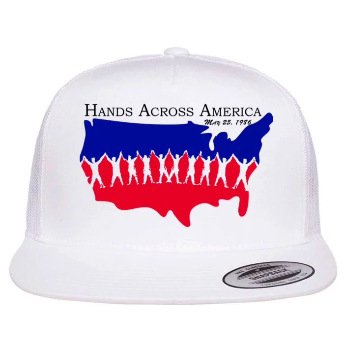 Hands Across America Stand Together Flat Bill Trucker Hat