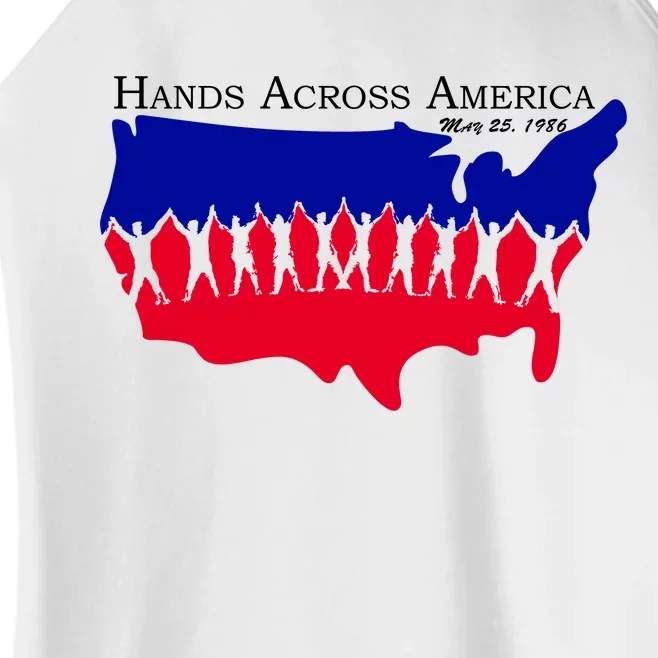 Hands Across America Stand Together Women’s Perfect Tri Rocker Tank