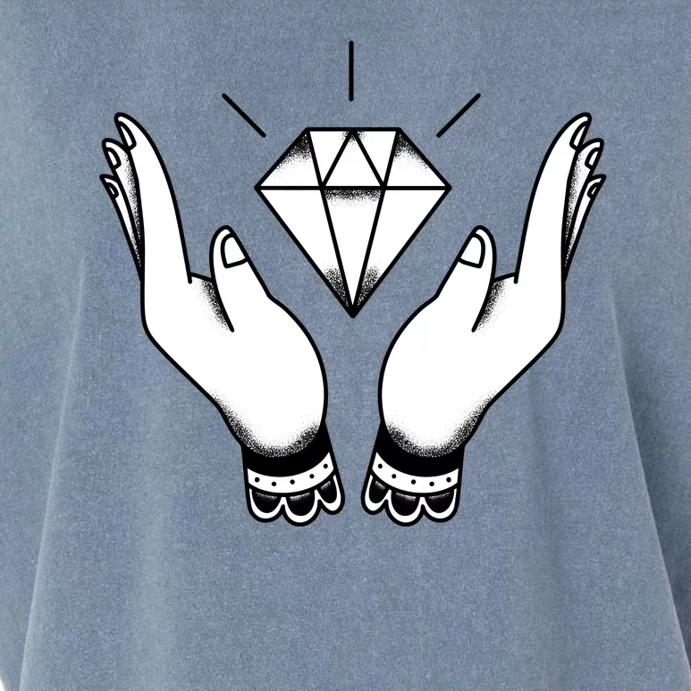 Hands Diamond Garment-Dyed Women's Muscle Tee