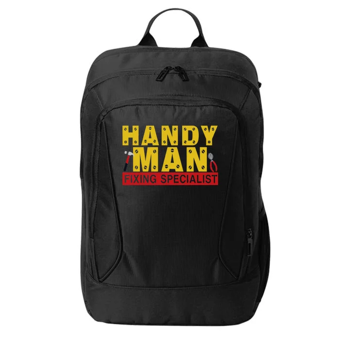 Handy Man Fixing Specialist City Backpack