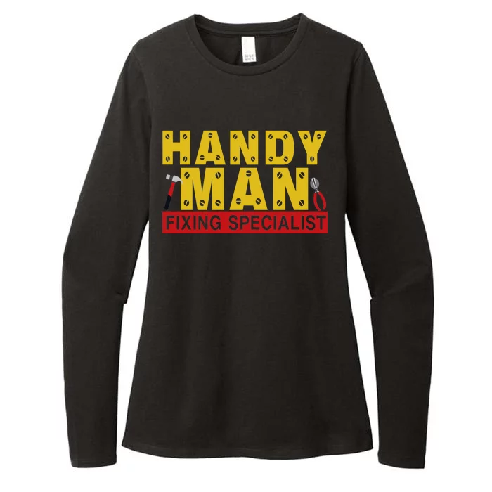 Handy Man Fixing Specialist Womens CVC Long Sleeve Shirt