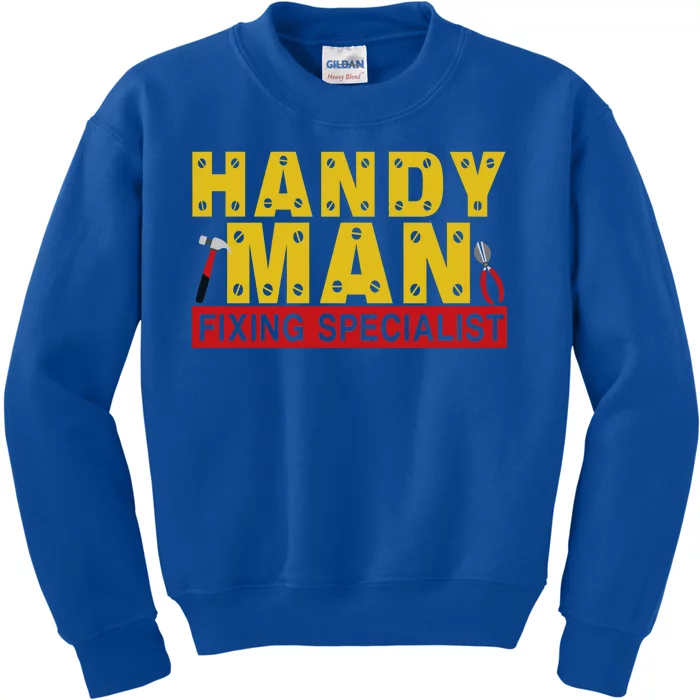 Handy Man Fixing Specialist Kids Sweatshirt