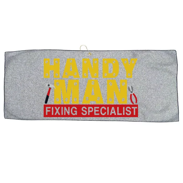 Handy Man Fixing Specialist Large Microfiber Waffle Golf Towel